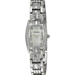 Armitron Women's Swarovski Crystal Accented Silver-Tone Bracelet Watch