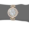 Anne Klein Women's Swarovski Crystal Accented Gold-Tone Mesh Bracelet Watch