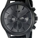 Vestal Unisex Heirloom Chrono Analog Display Quartz Black Watch