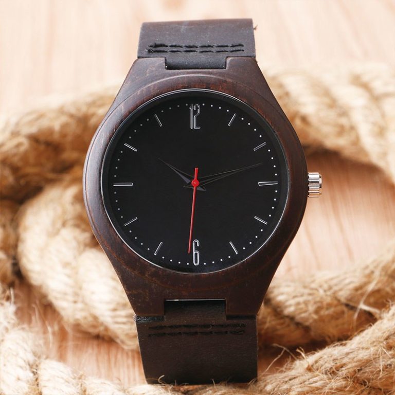2016 Festival Memorial Day Gift Full Black Bamboo Wristwatch Natural Wood Quartz Watches Men Women Wooden Wrist Watch 2 2016 Festival Memorial Day Gift Full Black Bamboo Wristwatch