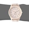 Nine West Women's Matte Pink Rubberized Bracelet Watch