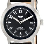 Vestal Unisex Alpha Bravo Canvas Analog Display Quartz Black Watch