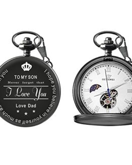 To My Son Love Dad Pocket Watch for Son Gifts from Dad