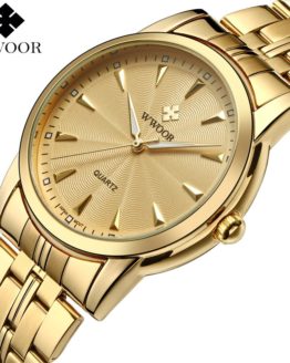Top Brand Luxury Men Waterproof Stainless Steel Gold Watches