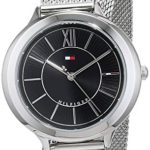 Tommy Hilfiger Women's Silver-Tone Silicone Band Steel Case Watch