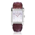 Baume & Mercier Brown Leather Strap Silver Dial Women's Watch