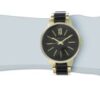 Anne Klein Women's Gold-Tone and Black Dress Watch