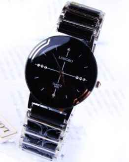 Fashion Brand Longbo Luxury Good Quality Ceramic Water Resistant Man Watch