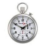 White Dial Alarm Clock Tritium Pocket Watch by Armourlite