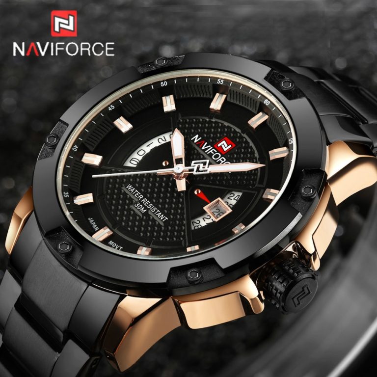NAVIFORCE Watches Men Brand Luxury Full Steel Army Military Watches Men's Quartz Hour Clock Man Watch Sports Wrist Watch relogio 1 NAVIFORCE Watches Men Brand Luxury Full Steel Army Military Watches