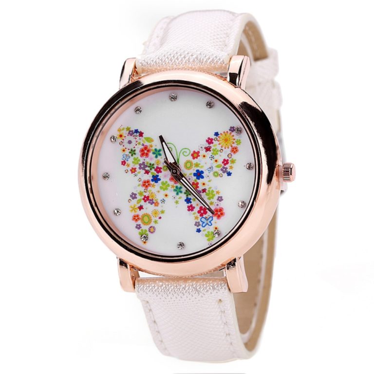 Fashion Leather Women Wrist Watches 2018 Brand Flower Butterfly Ladies Watch Women's Watches Montre Femme Clock Saat Relogio 1 Fashion Leather Women Wrist Watches 2018 Brand Flower Butterfly Ladies Watch