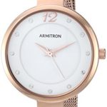 Armitron Women's Swarovski Crystal Accented Rose Gold-Tone Bracelet Watch