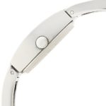 Armitron Women's Swarovski Crystal Accented Silver-Tone Bangle Watch