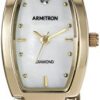Armitron Women's Diamond-Accented Dial Gold-Tone Bangle Watch