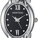 Armitron Women's Swarovski Crystal Accented Silver-Tone Bracelet Watch