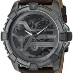 GUESS Men's Dynamic Brown Leather Watch