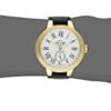 GV2 by Gevril Astor Womens Diamond Swiss Quartz Black Leather Strap Watch