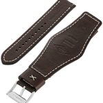 Fossil 22mm Dark Brown Leather Strap – Elevate Your Style with Premium Calfskin Comfort