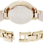 Anne Klein Women's Swarovski Crystal Accented Cream Bangle Watch