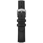 Timex Women's Meriden Black/Silver-Tone Leather Strap Watch