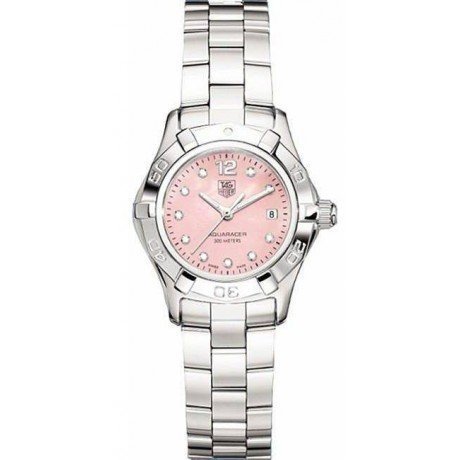 TAG Heuer Women's Aquaracer Diamond Pink Mother-of-Pearl Dial Watch
