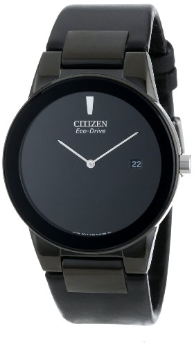 Citizen Men's Eco-Drive Axiom Watch with Black Leather Band
