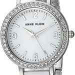 Anne Klein Women's Swarovski Crystal Accented Silver-Tone Watch