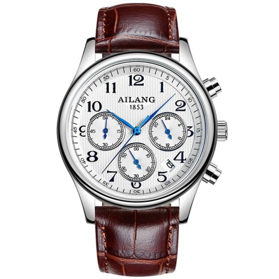 Fashion Style AILANG Men Business Watch Top Brand Luxury Leather