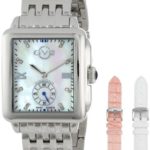 GV2 by Gevril Women's "Bari" Diamond-Accented Stainless Steel Bracelet Watch