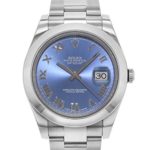 NEW Rolex Datejust Stainless Steel Blue Dial Roman Oyster Mens watch