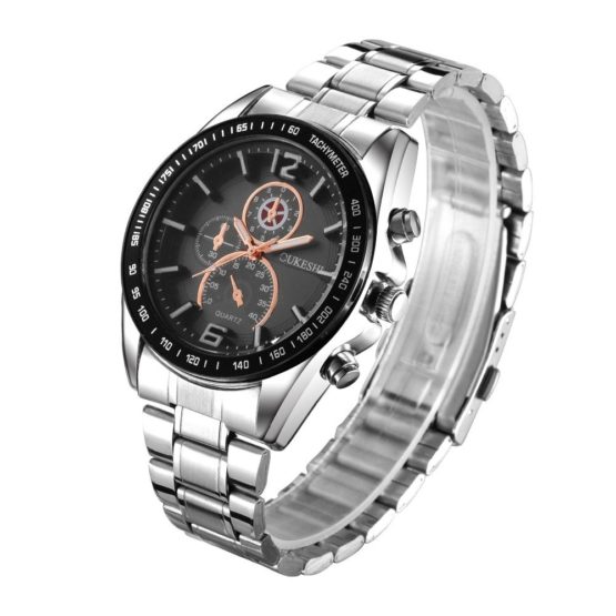 OUKESHI Luxury Top Brand Men's Watch tungsten steel Wrist Watch