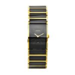 Rado Women's Integral Black Dial Ceramic Bracelet Watch