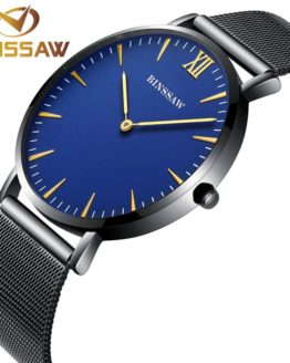 BINSSAW 2017 new ultra-thin men stainless steel luxury quartz brand watch