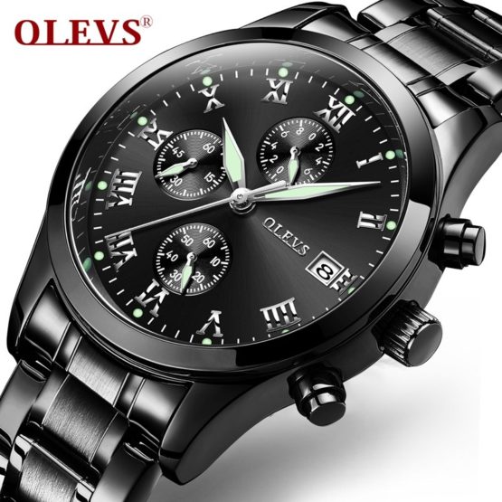 Luminous Watch OLEVS Brand Chronograph Man Wrist Watch