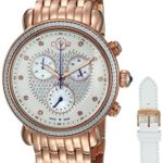 GV2 by Gevril Marsala Womens Diamond Chronograph Swiss Quartz Watch