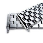 Polished Engineer Solid Link Stainless Steel Watch Bracelet Band