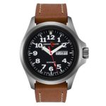 Armourlite Officer Series Watch - Black Dial - Brown Leather Band