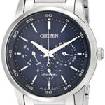 Citizen Eco-Drive Men's Dress Analog Display Silver Watch