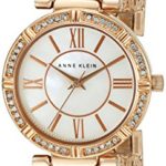 Anne Klein Women's Swarovski Crystal Accented Rose Gold-Tone Bracelet Watch