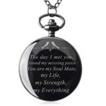 Mens Engraved Gifts for Valentine's Day, Anniversary Birthday Pocket Watch