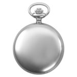 Gotham Men's Silver-Tone Mechanical Pocket Watch