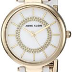 Anne Klein Women's Glitter Accented Gold-Tone Watch