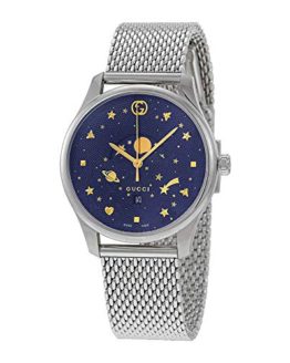 Gucci G-Timeless Blue Motifs Dial Mens Watch