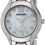 Armitron Women's Swarovski Crystal Accented Silver-Tone Bracelet Watch