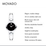 Movado Women's Amorosa Stainless Watch with a Concave Dot Museum Dial