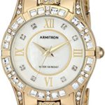 Armitron Women's Swarovski Crystal Accented Gold-Tone Bracelet Watch