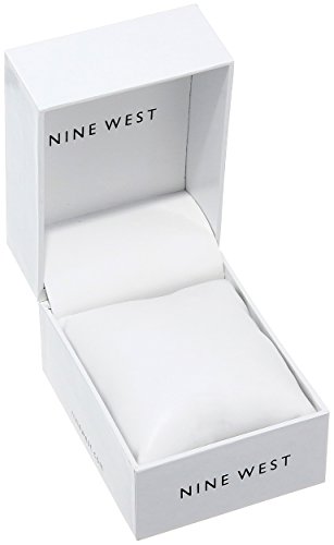 Nine West Women's NW/2124RGWT Rose Gold-Tone and White Strap Watch 2 Nine West Women's Rose Gold-Tone and White Strap Watch