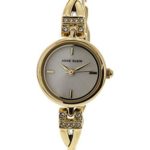 Anne Klein Women's Swarovski Crystal Accented Gold-Tone Watch