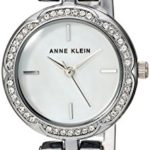 Anne Klein Women's AK/3153MPSV Swarovski Crystal Accented Silver-Tone Bracelet Watch