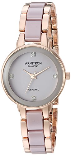 Armitron Women's Diamond-Accented Rose Gold-Tone Watch